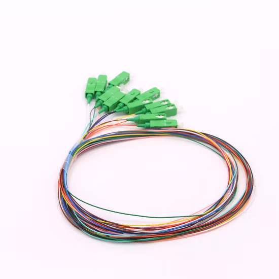 China FTTH 2/4/6/8/12/16/24 Core MPO/MTP LC/Sc/St/FC/Mu E2K-Stecker für den Innen- und Außenbereich, gepanzerter Drop LSZH PVC-Glasfaser-optisches Patchkabel, Pigtail-Überbrückungskabel